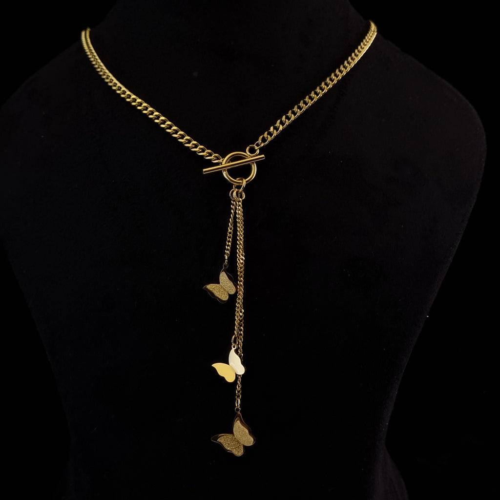 Butterfly Cascade Lariat