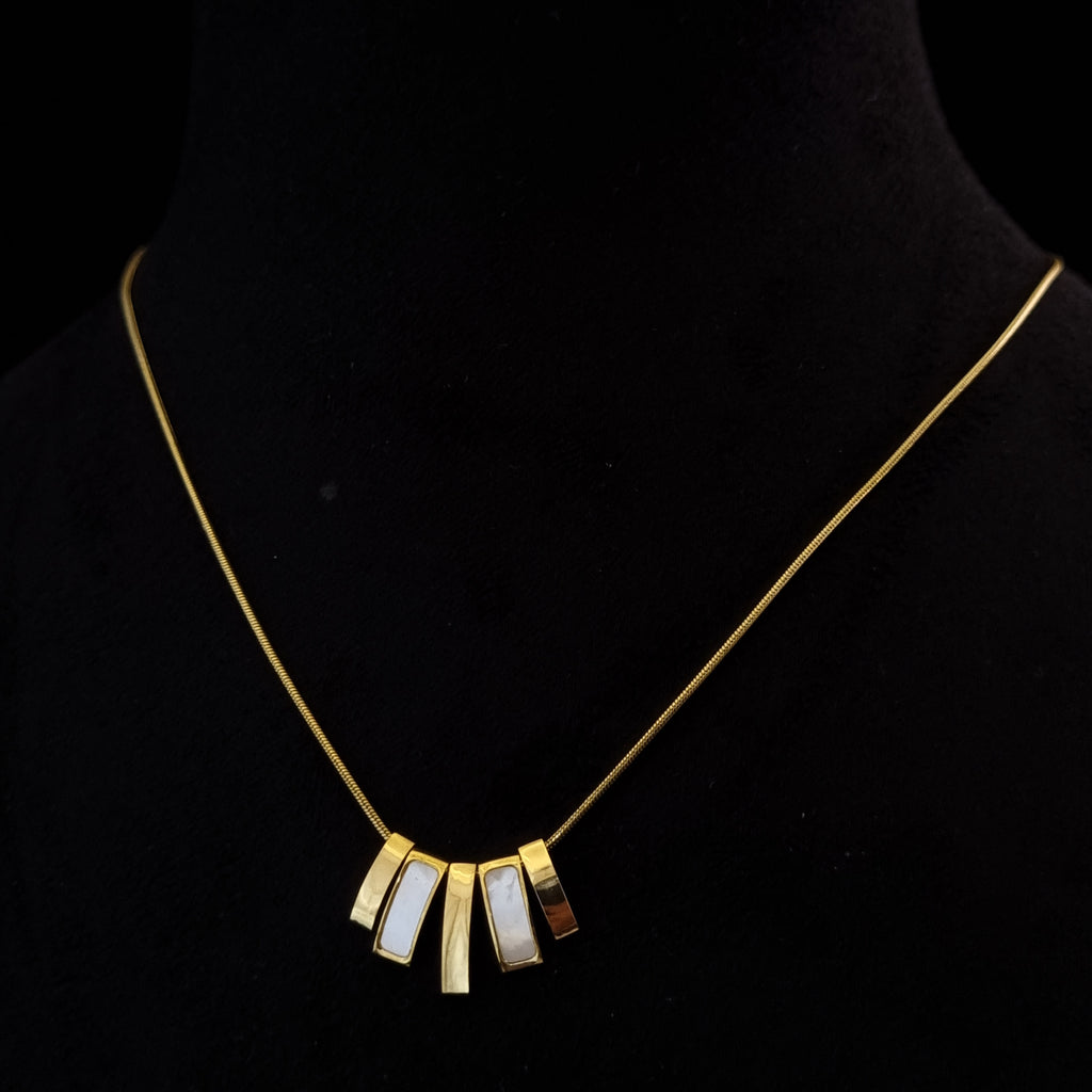 Geometric Bar Statement Necklace