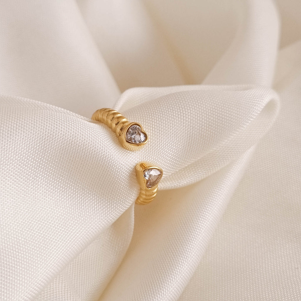 Serene Heart Duo Ring