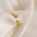 Serene Heart Duo Ring