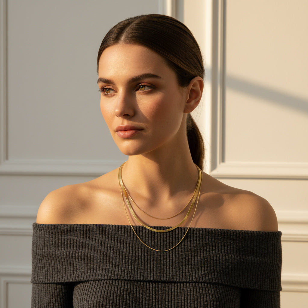 Liquid Gold Triad Necklace