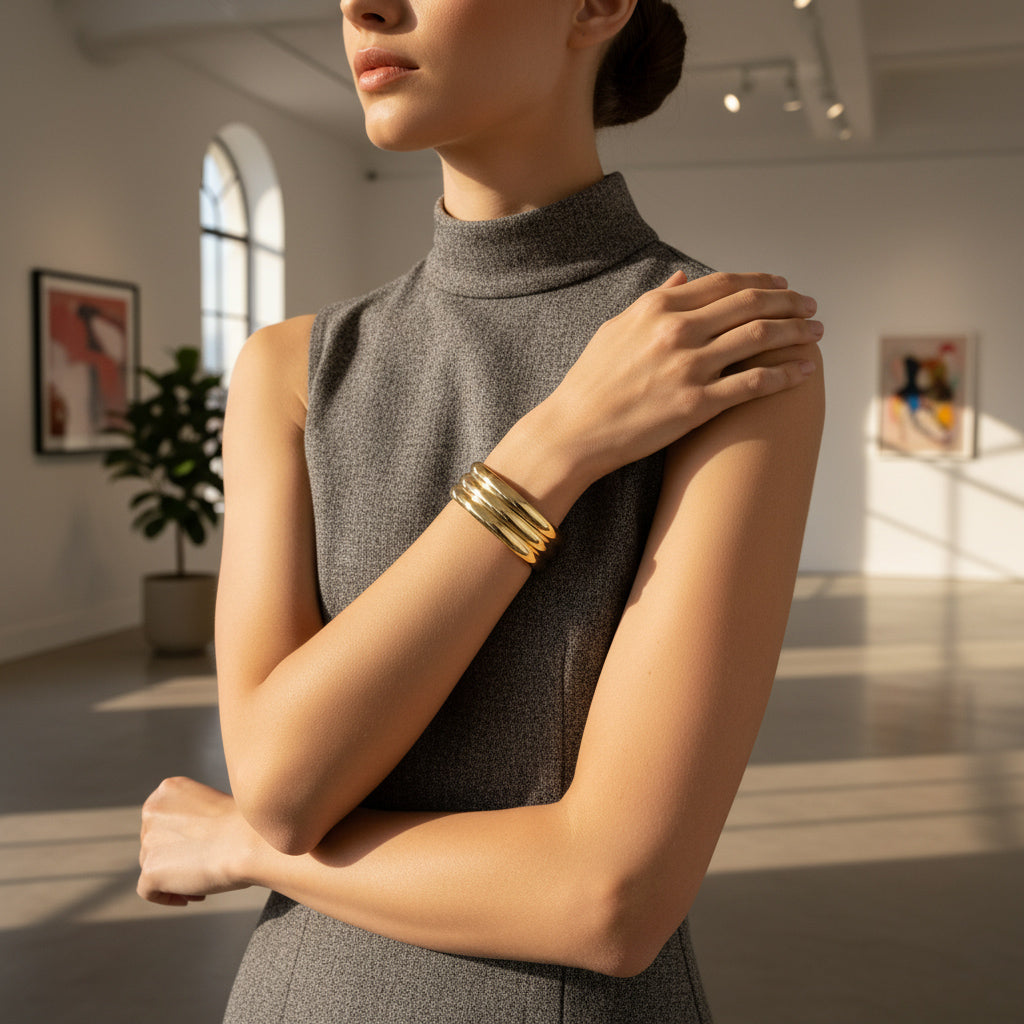 Golden Trio Cuff