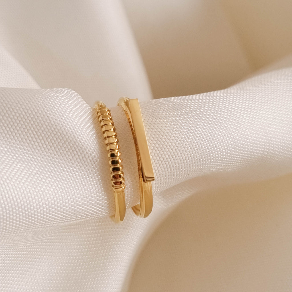 Modern Duet Ring Set