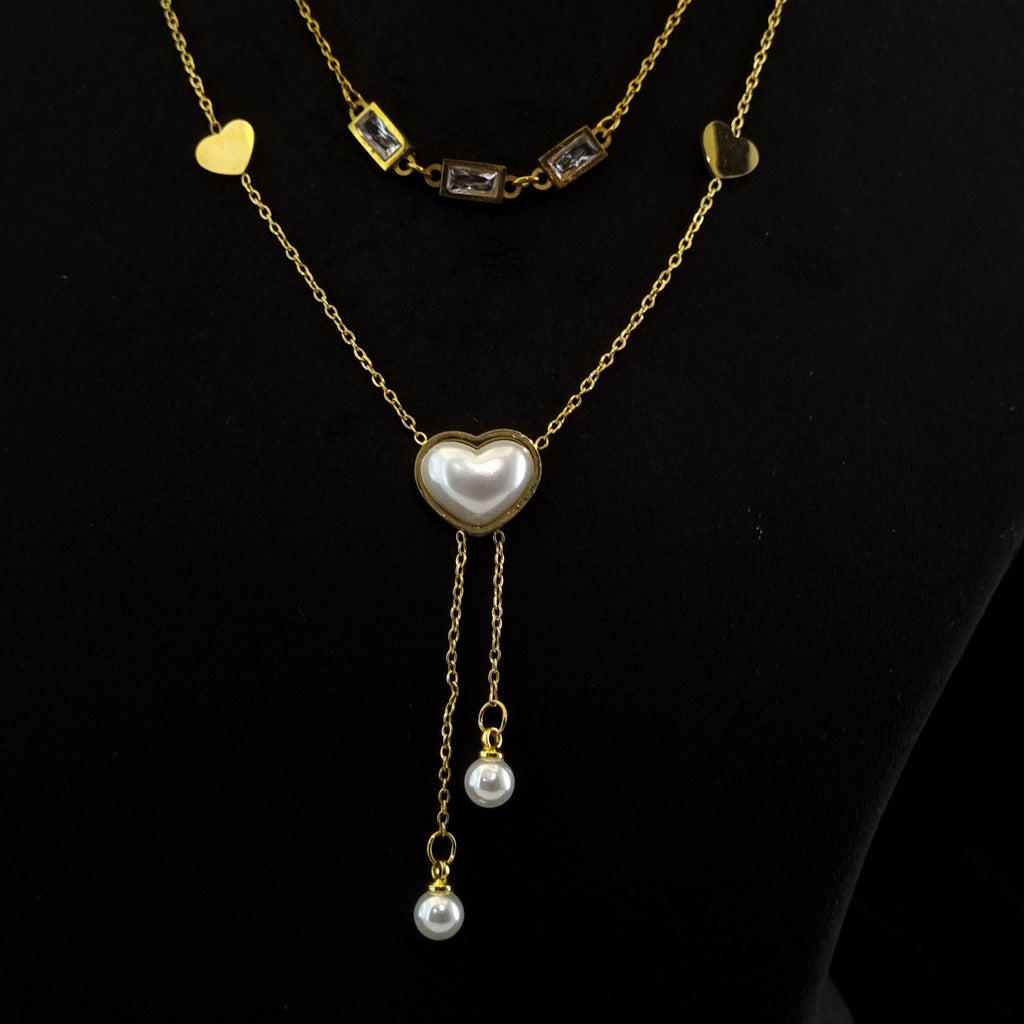 Heartstone Layers Necklace