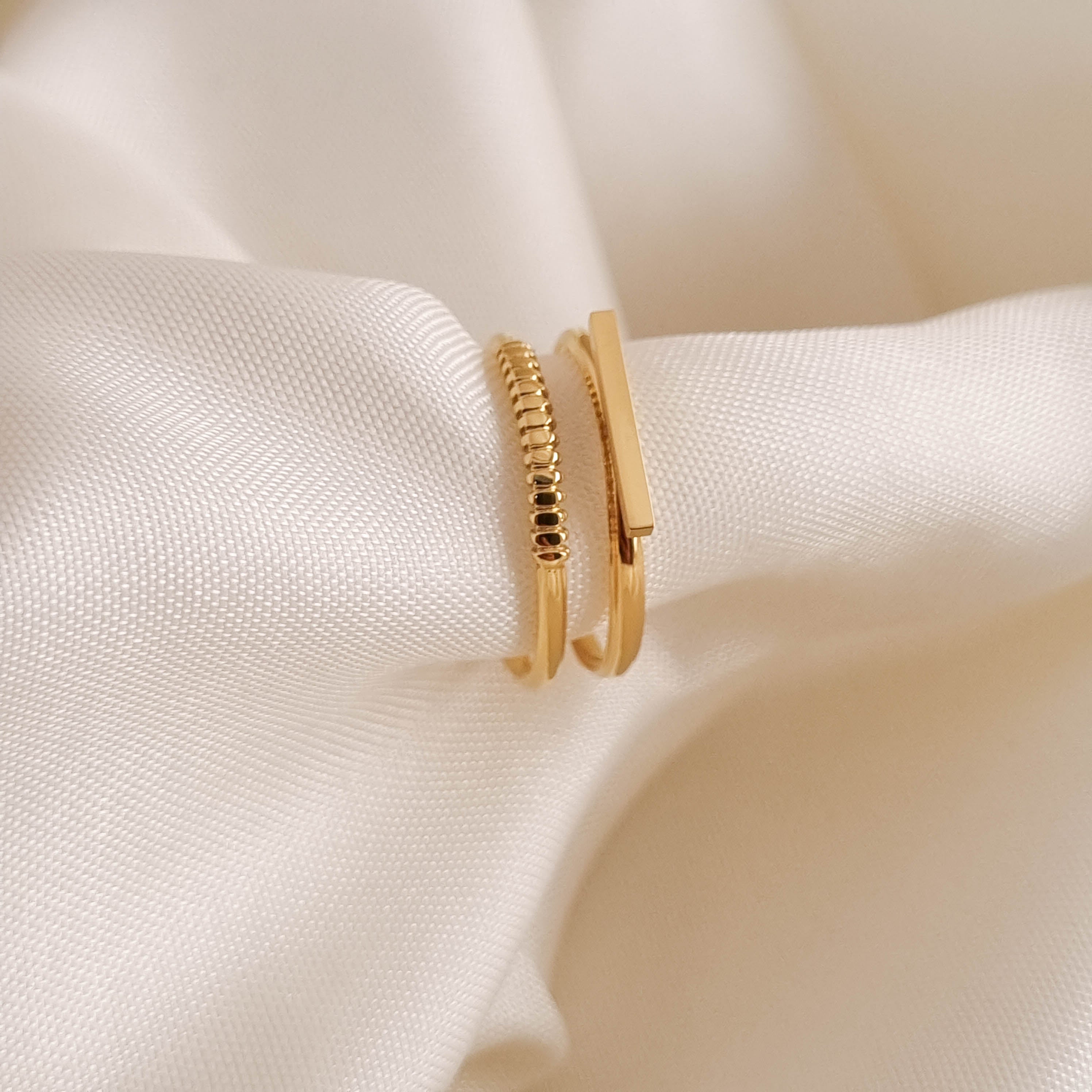 Modern Duet Ring Set