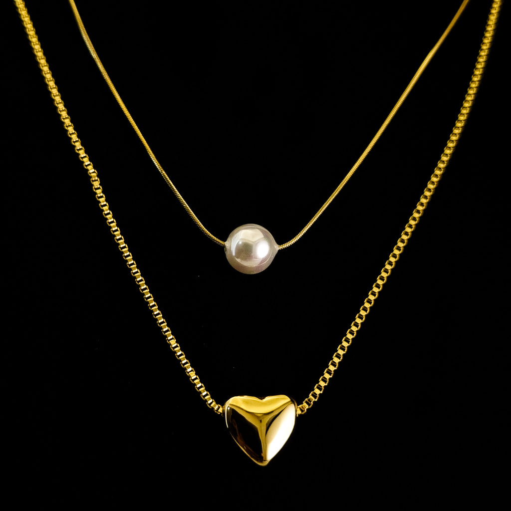 Serene Heart & Pearl Set