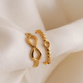 Beaded Infinity Ring