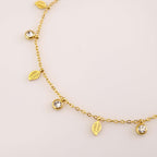 Aira Leaf Anklet