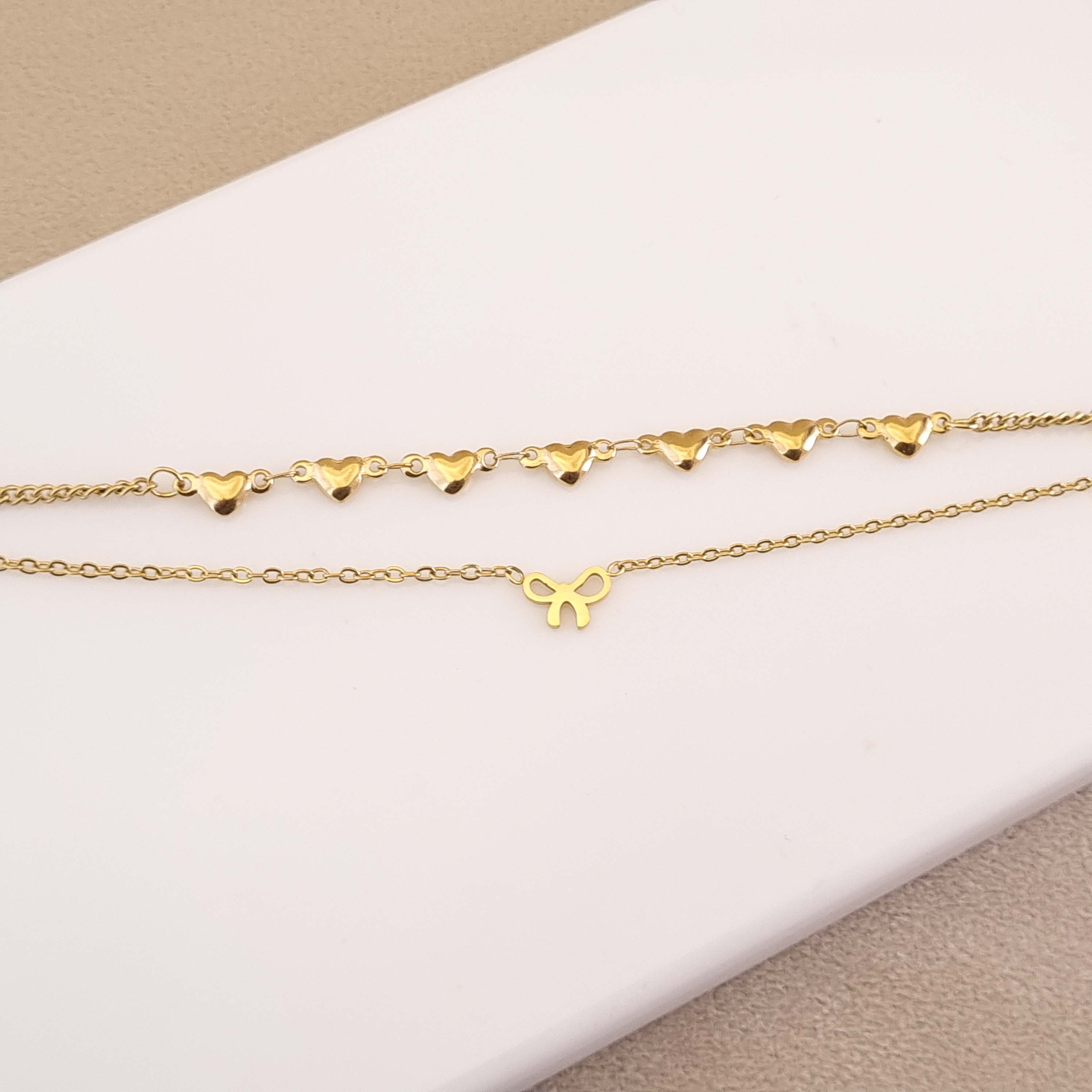 Céleste Heartline Anklet
