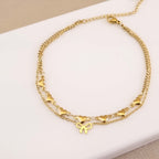 Céleste Heartline Anklet