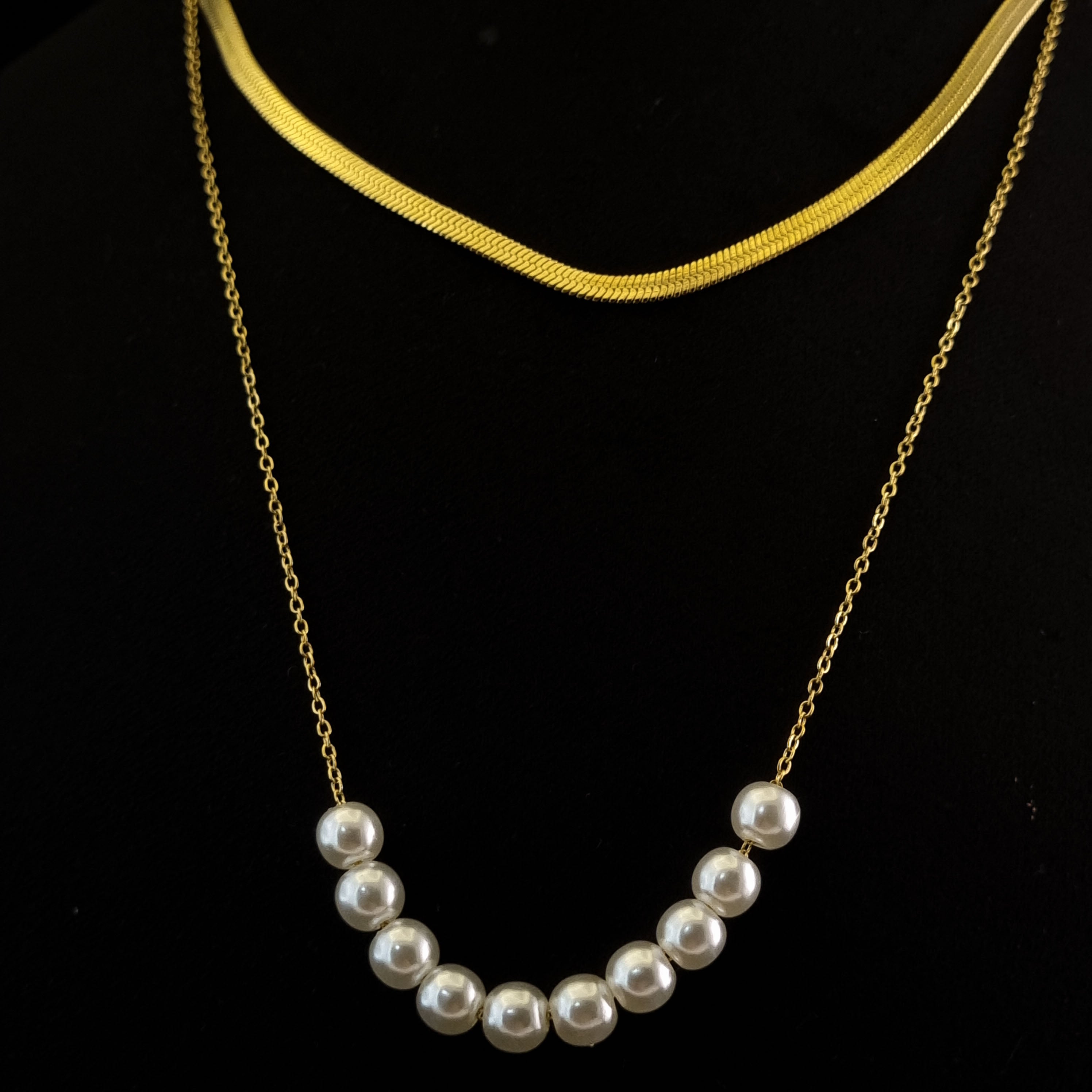 Luxe Pearl Layers Necklace
