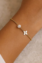 Élan Pearl – Gold-Plated Minimal Pearl Bracelet