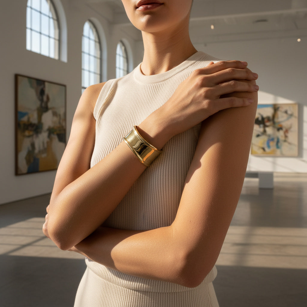 Sculptural Aura Cuff