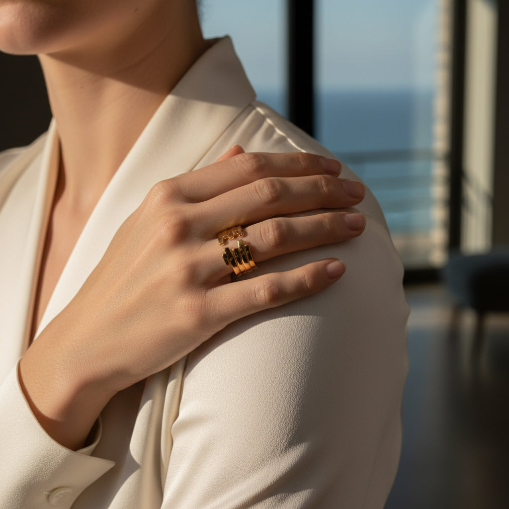 Sculptural Contour Ring