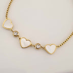Ethereal Heart Charm Bracelet