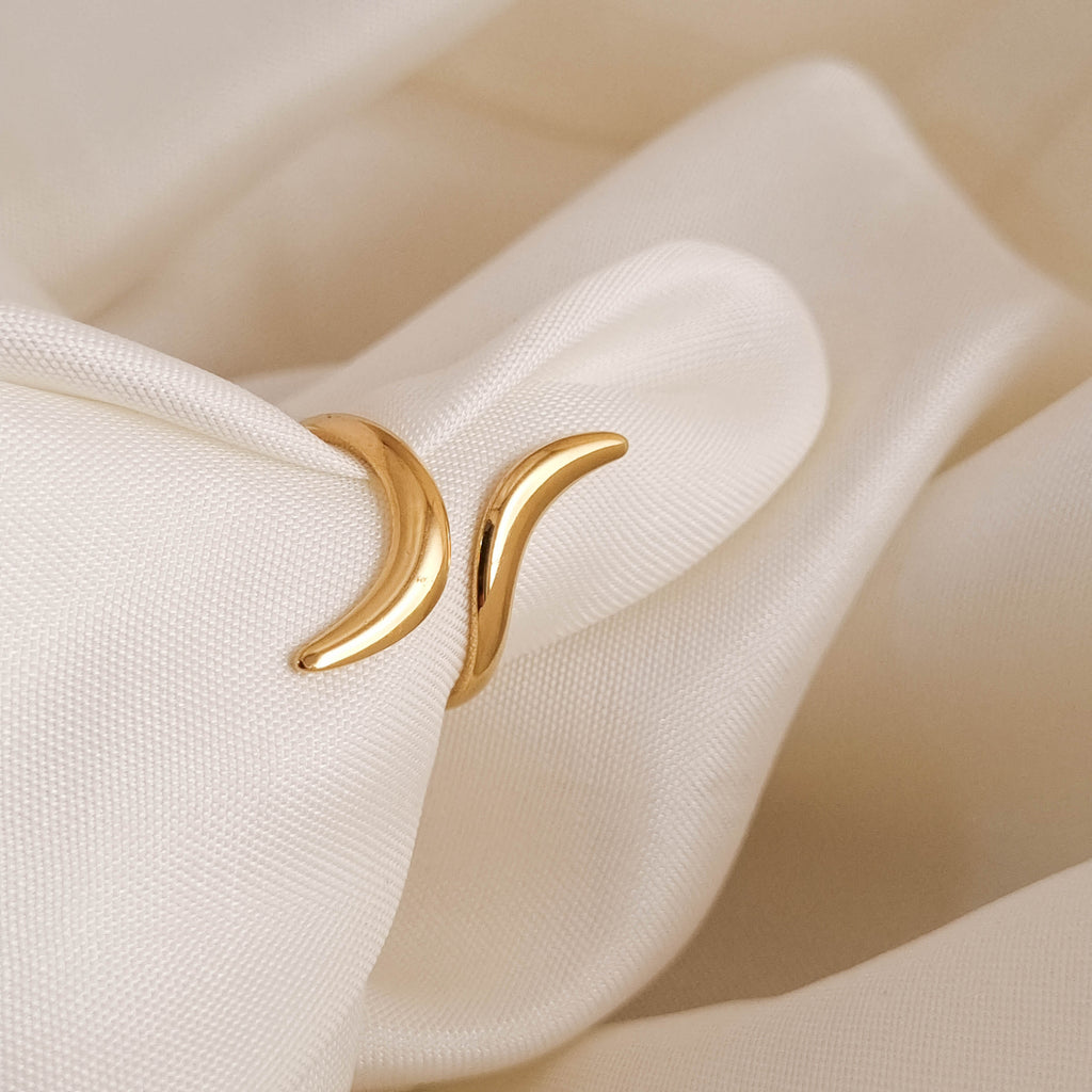 Celestial Crescent Ring