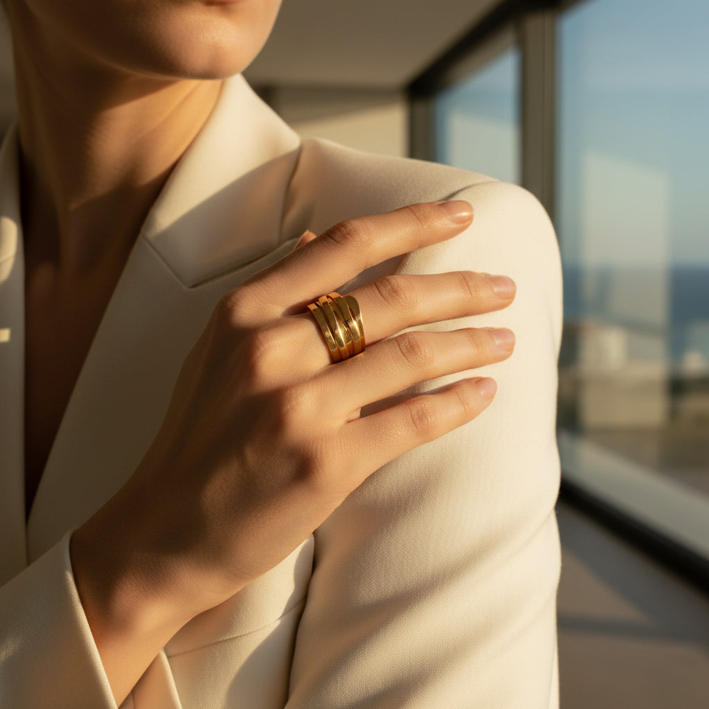 Sculptural Contour Ring