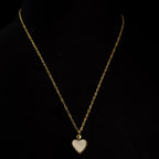Jour et Nuit Heart Necklace