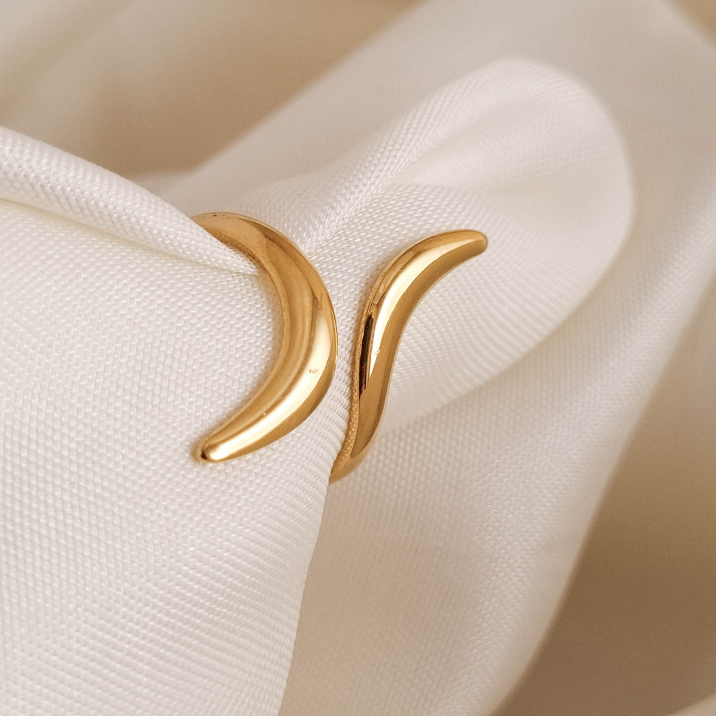 Celestial Crescent Ring