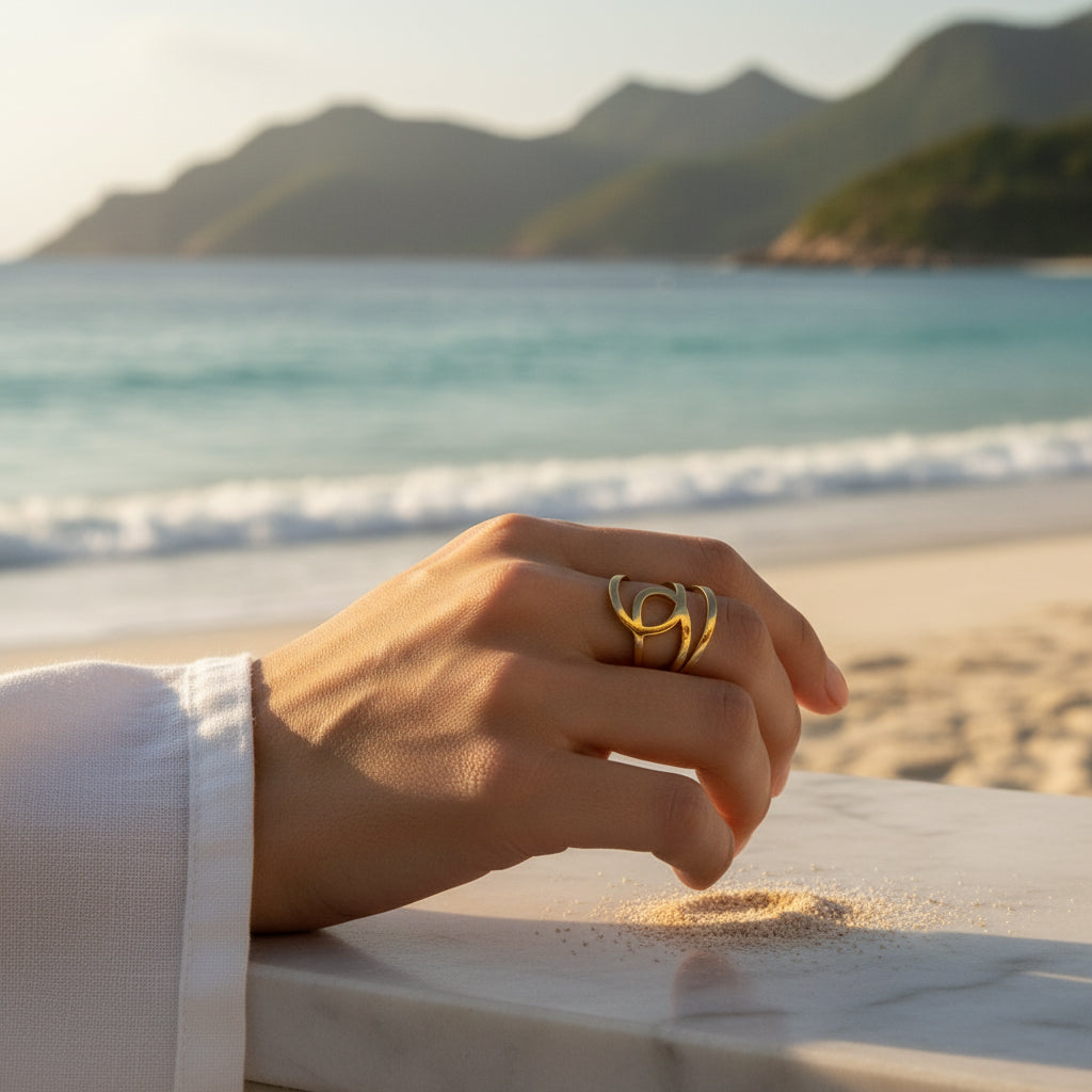 Sculptural Aura Ring