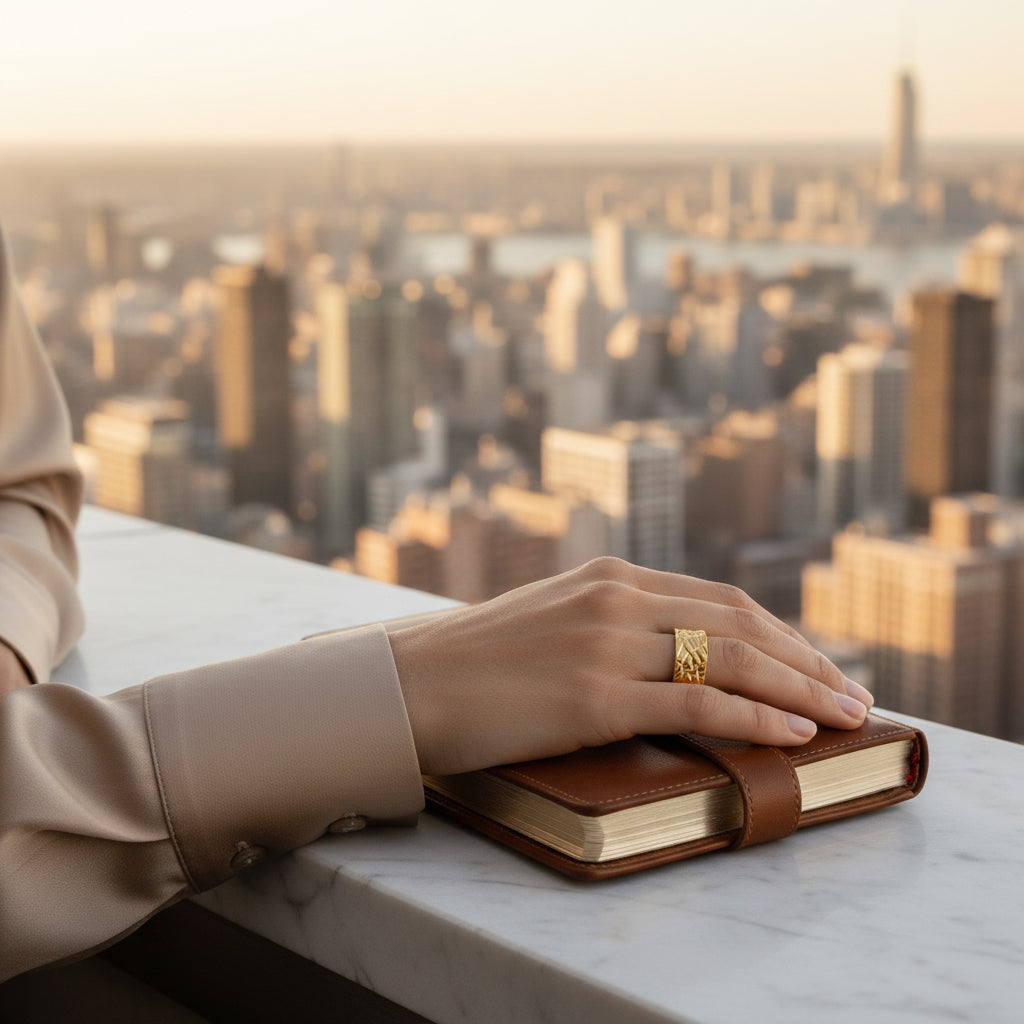 Sculptural Quilted Ring