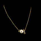 Sculptural Pearl Necklace