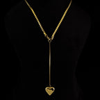 Timeless Love: The Gold Heart Drop Necklace