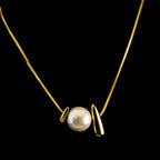 Sculptural Pearl Necklace