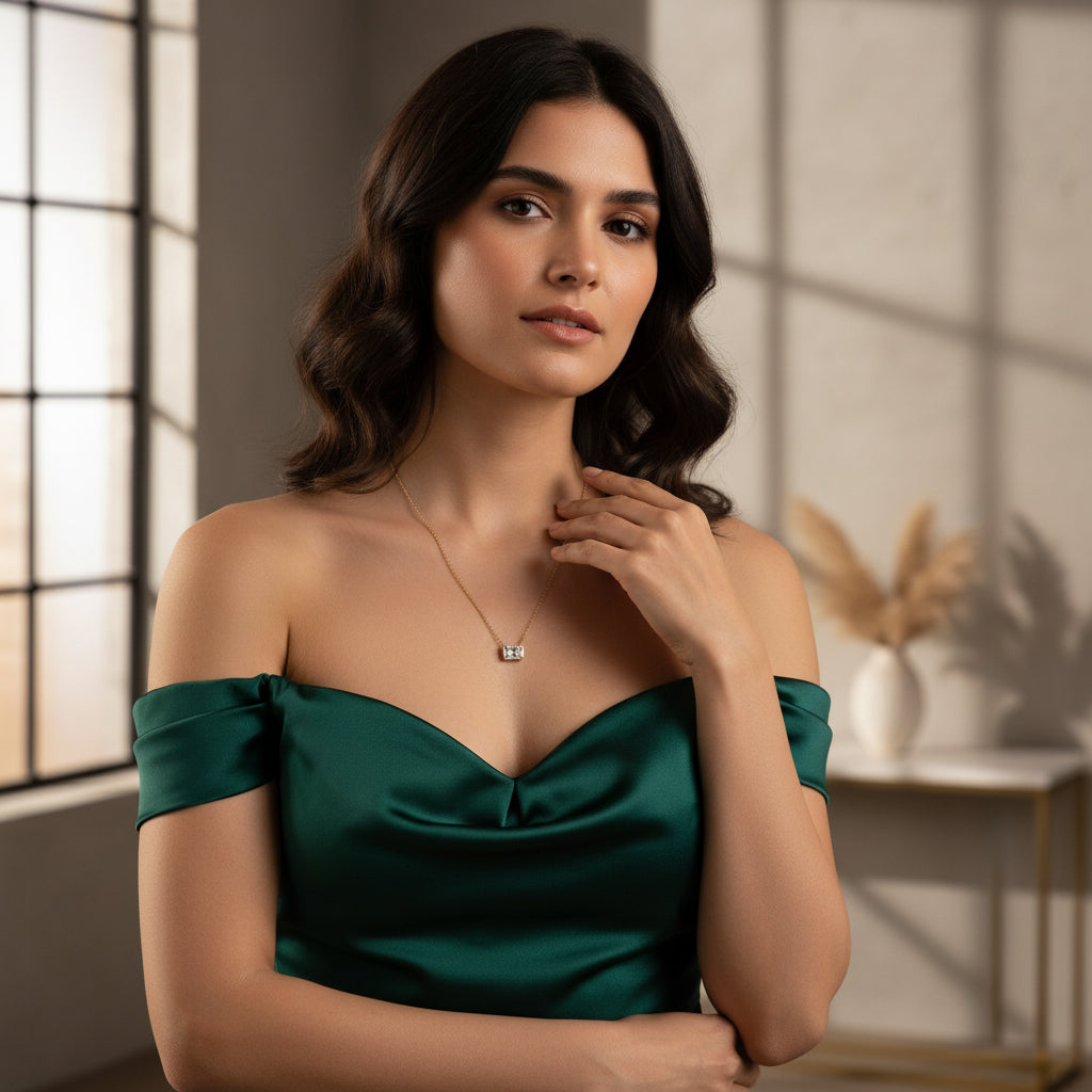 Modern Radiant Necklace