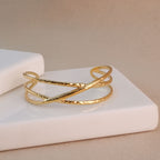 Golden Wave Cuff Bracelet