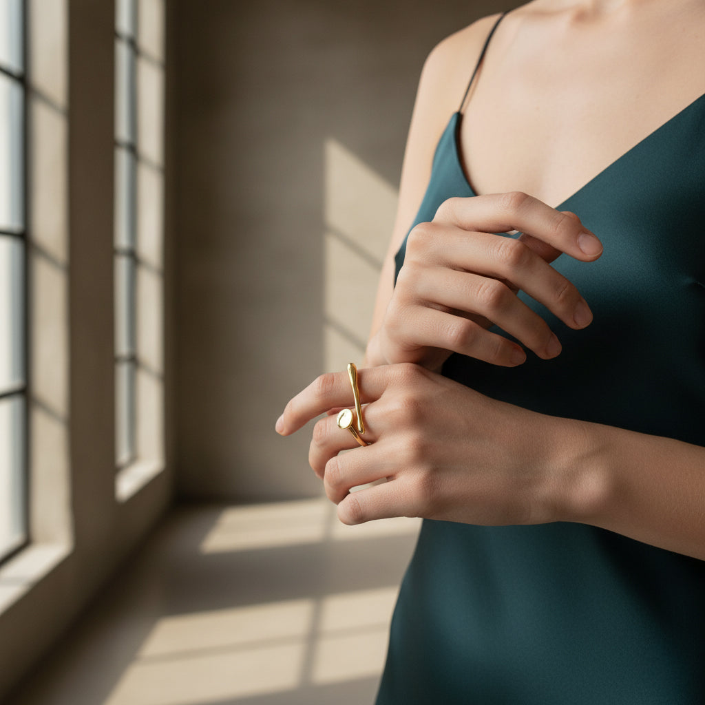 Serene Abstract Ring