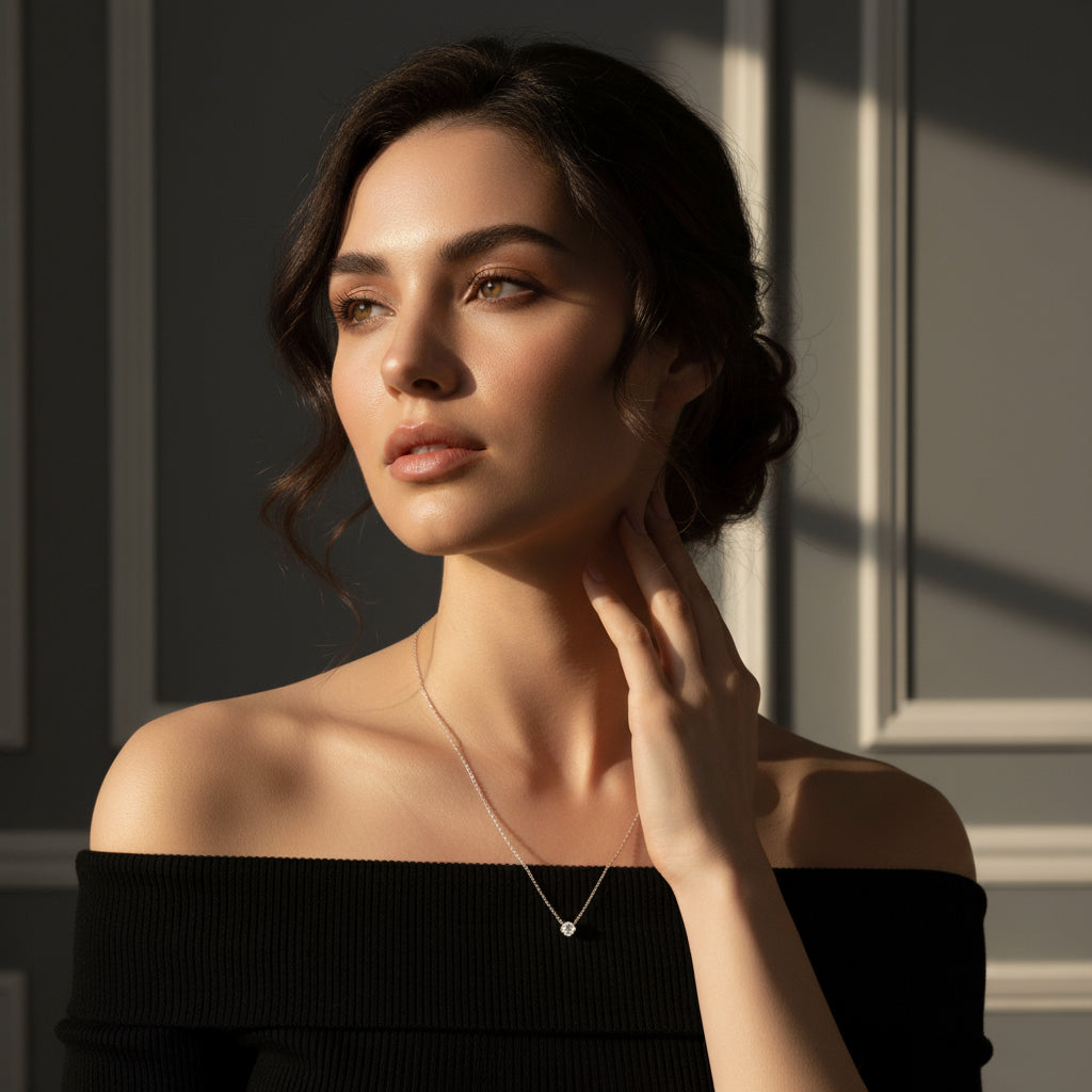 Celestial Solitaire Necklace