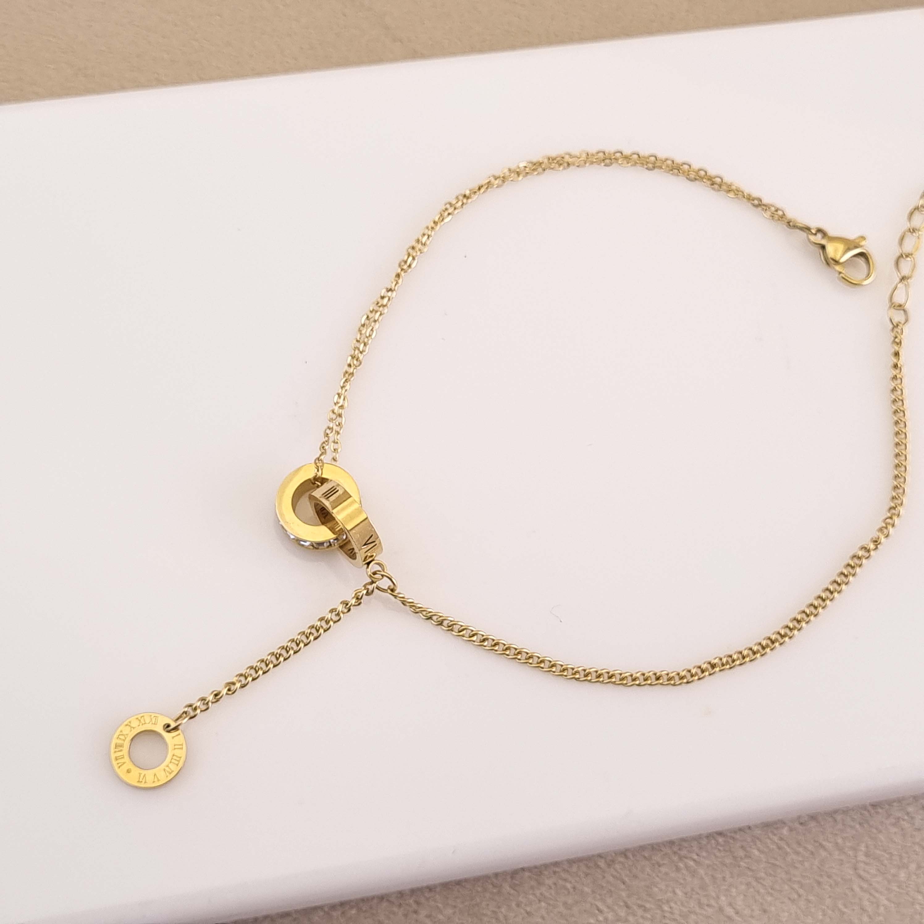 Veritas Interlock Anklet
