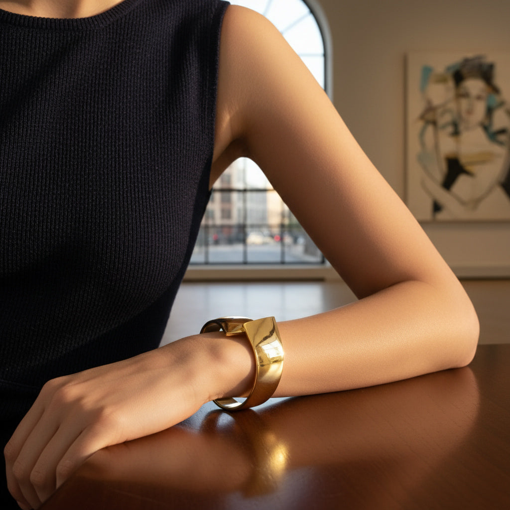 Sculptural Contour Cuff
