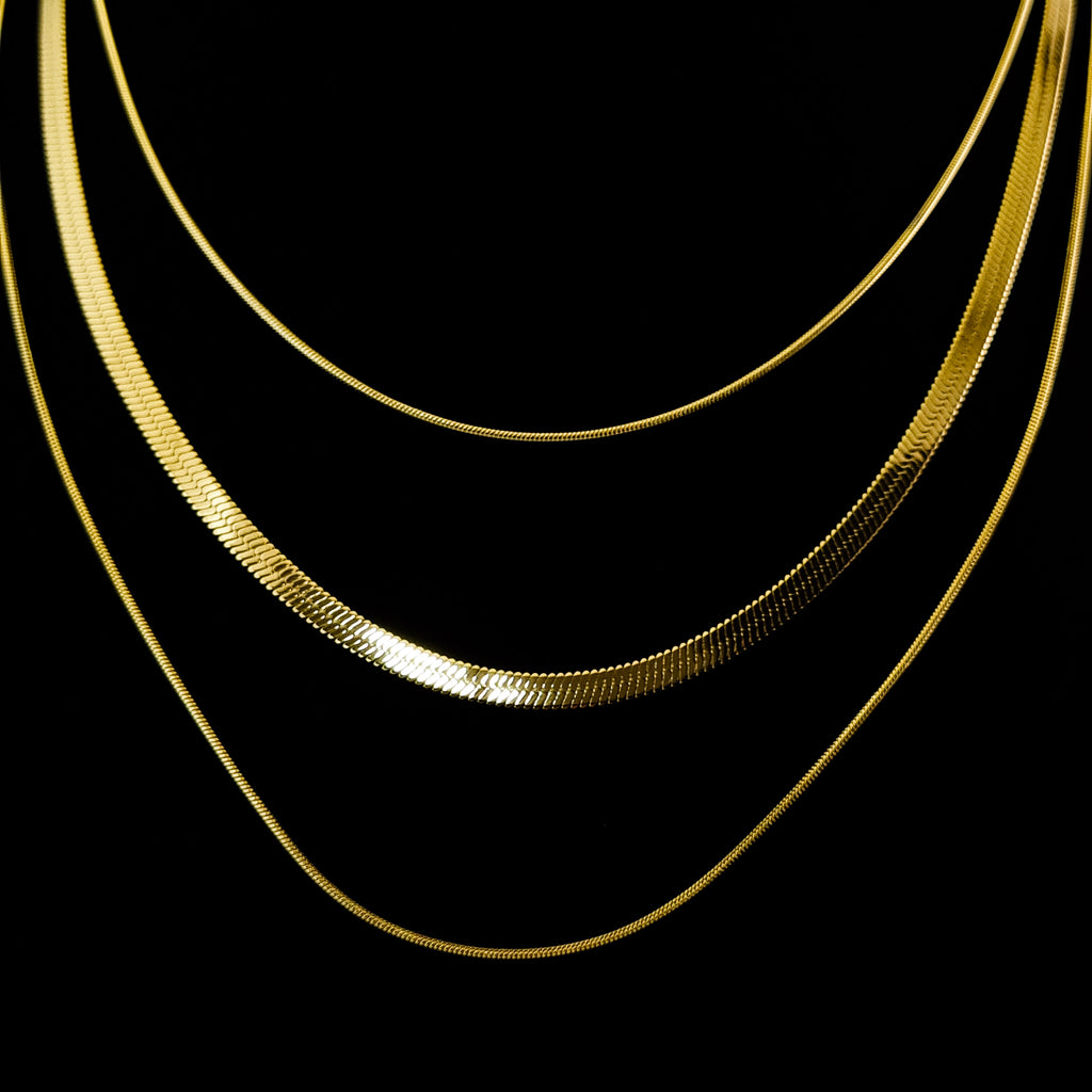 Liquid Gold Triad Necklace
