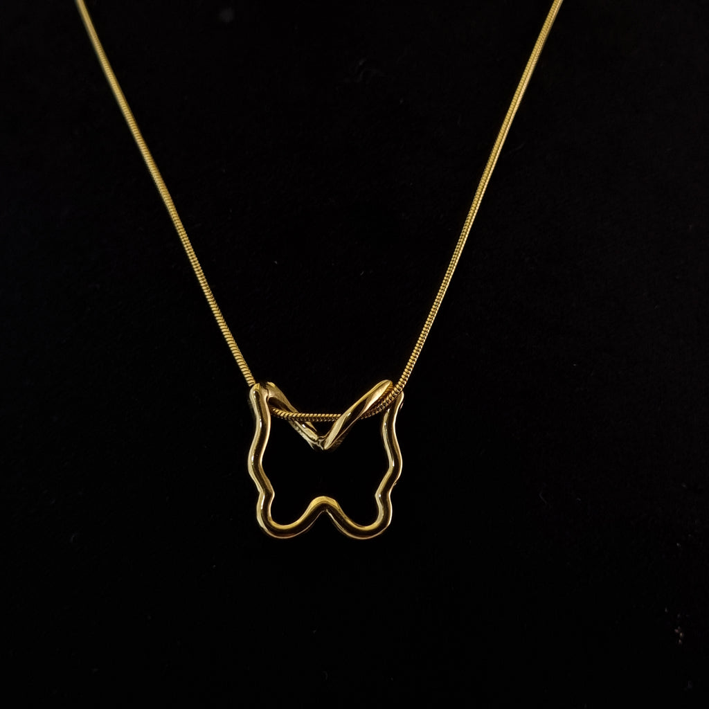 Abstract Flutter Necklace