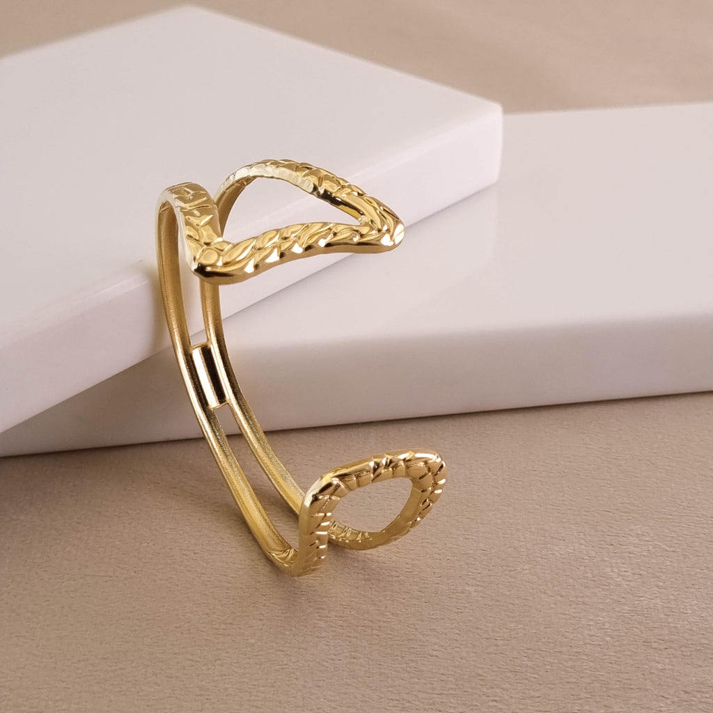Sculptural V-Cuff