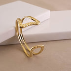 Sculptural V-Cuff