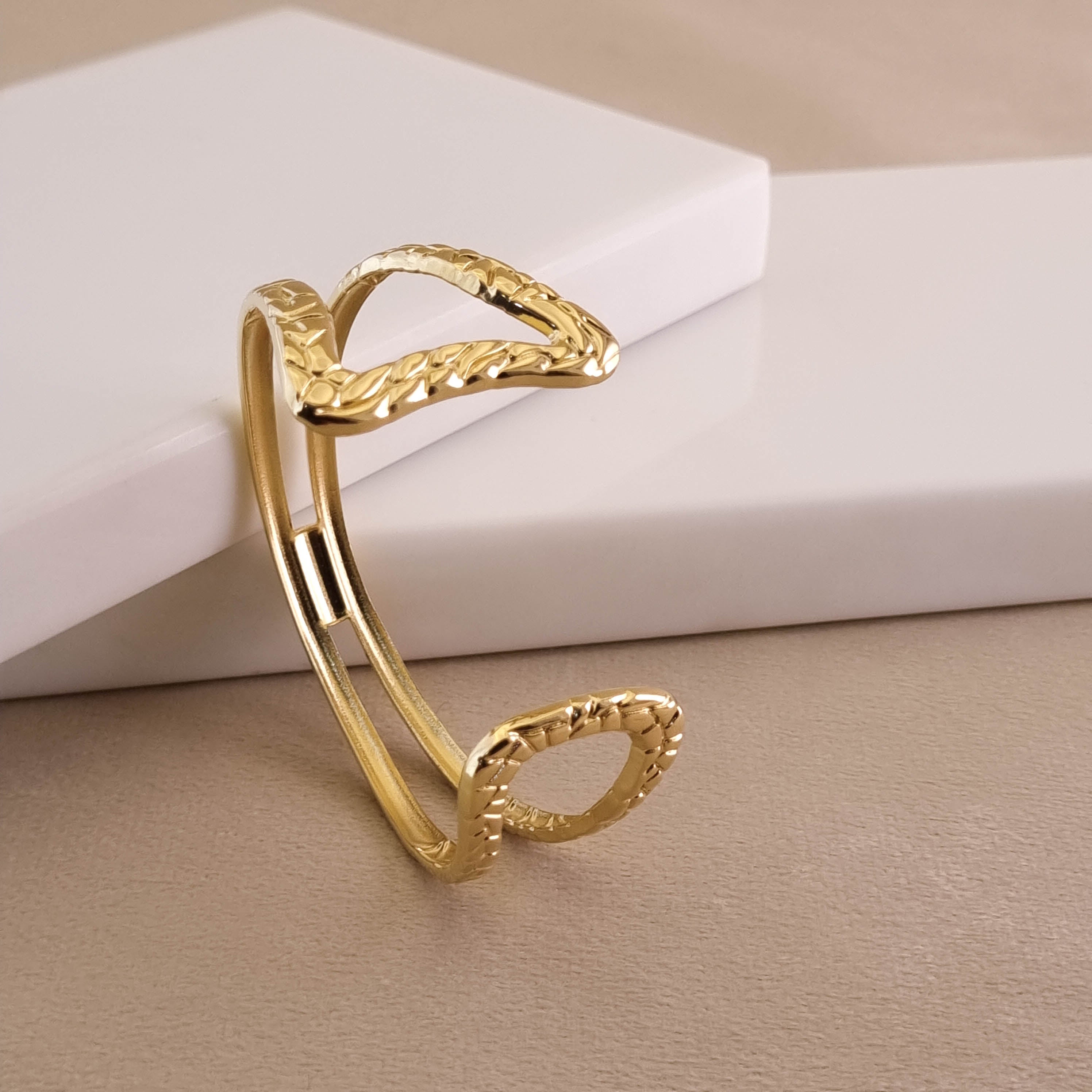 Sculptural V-Cuff