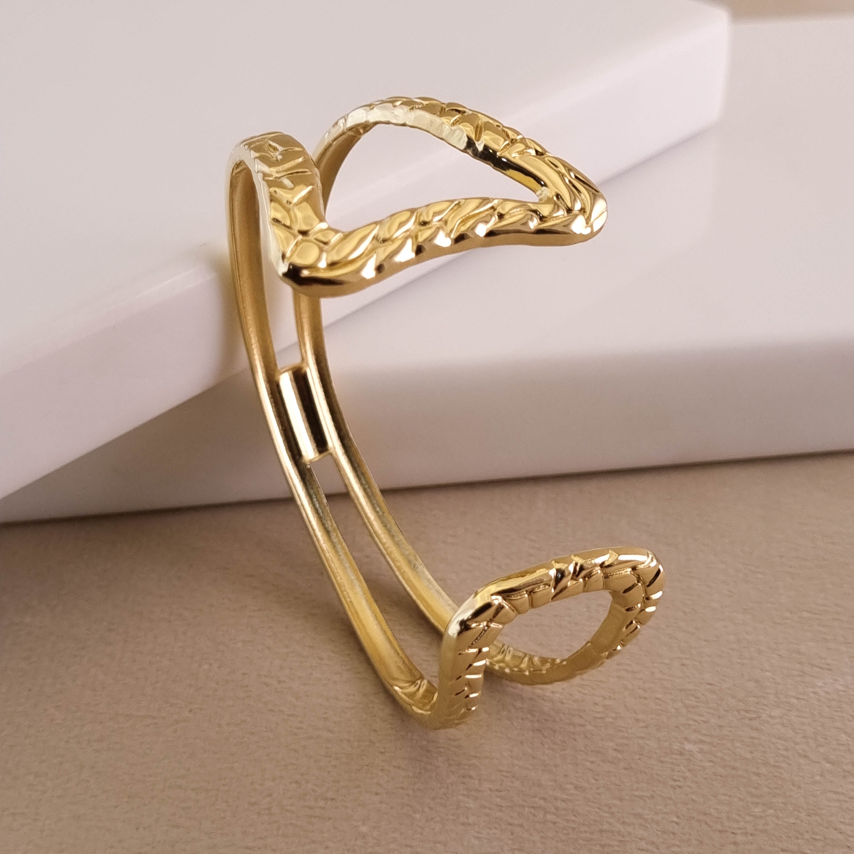 Sculptural V-Cuff