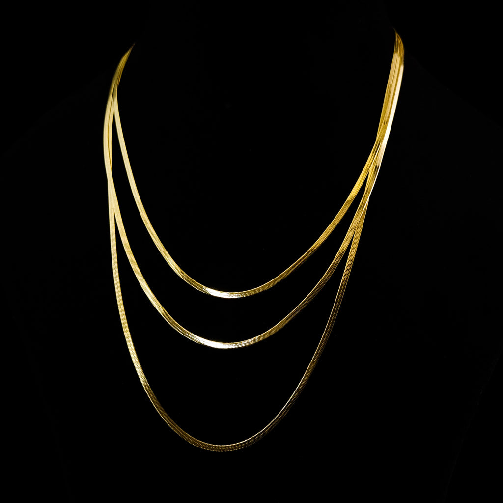 Liquid Gold Triad Necklace