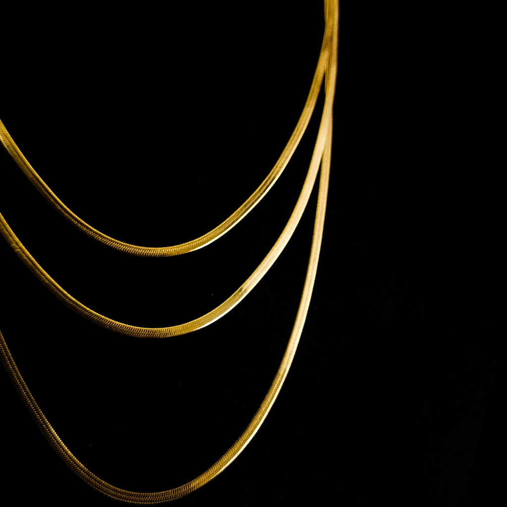 Liquid Gold Triad Necklace