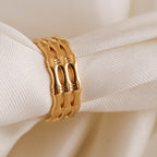 Golden Bamboo Ring