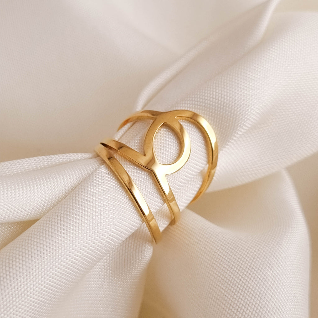 Sculptural Aura Ring