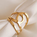 Circle Teardrop Ring