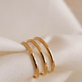 Hammered Trio Ring