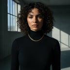 The Gold Herringbone Chain Necklace