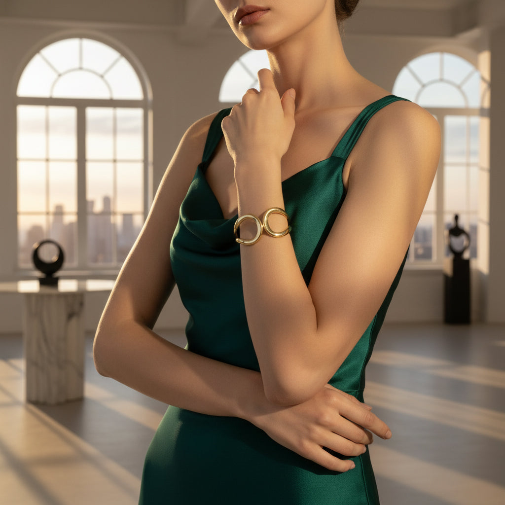 Sculptural Infinity Cuff