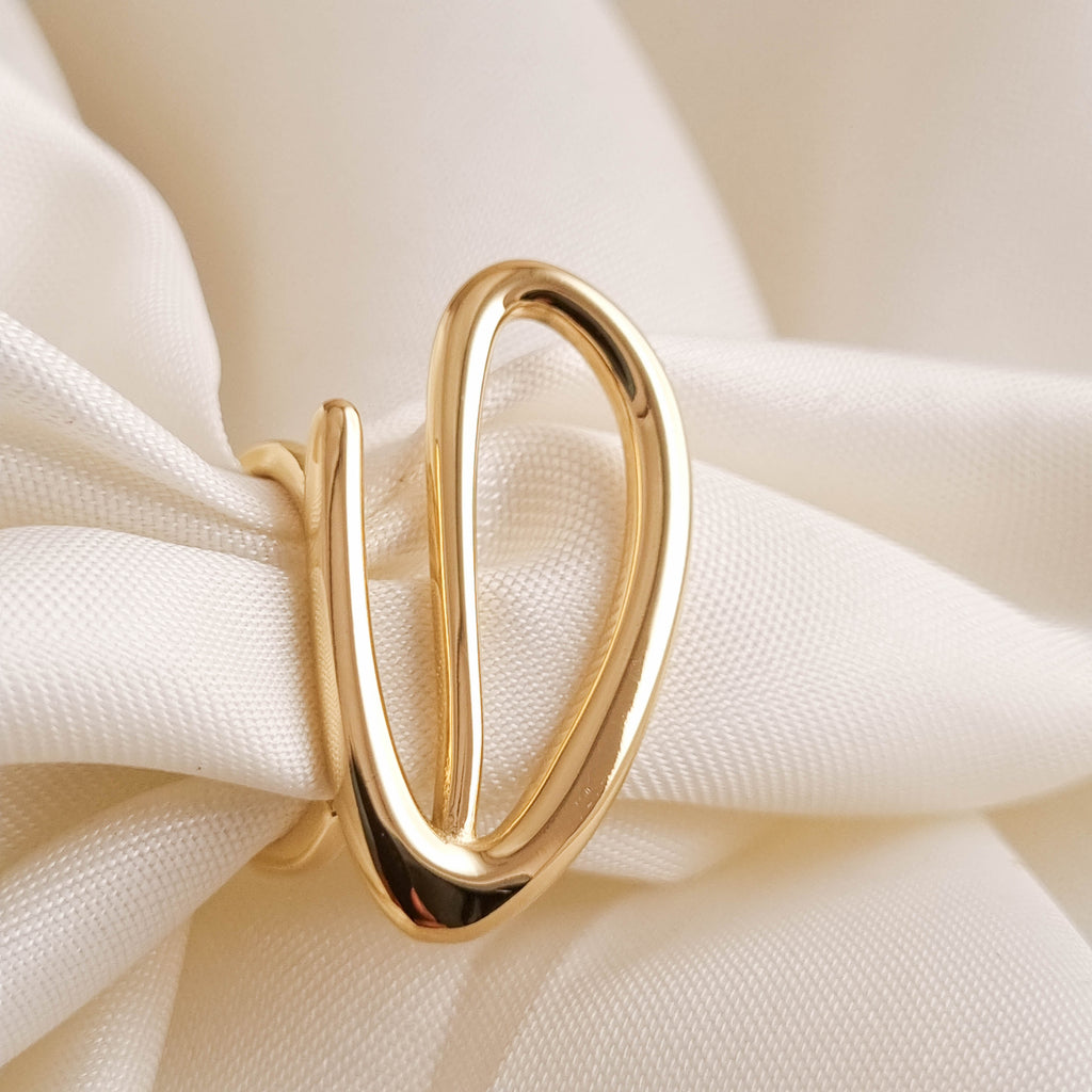 Sculptural Aura Ring