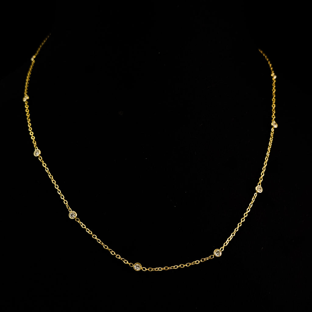 Dainty Aura Station Necklace